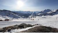 Photo Texture of Background Snowy Mountains